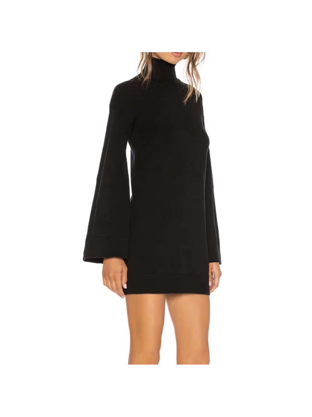 LPA Revolve Fallon Turtleneck Sweater Dress Black Size S